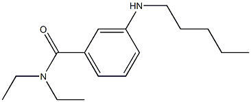 N,N-diethyl-3-(pentylamino)benzamide Structure