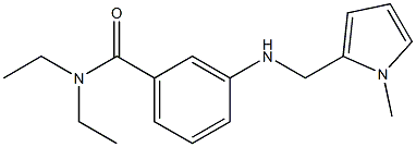 N,N-diethyl-3-{[(1-methyl-1H-pyrrol-2-yl)methyl]amino}benzamide Structure