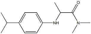 N,N-dimethyl-2-{[4-(propan-2-yl)phenyl]amino}propanamide,,结构式