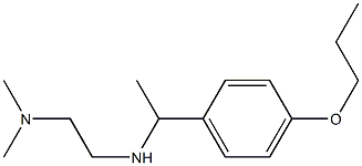 N,N-dimethyl-N'-[1-(4-propoxyphenyl)ethyl]ethane-1,2-diamine Structure