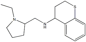 N-[(1-ethylpyrrolidin-2-yl)methyl]-3,4-dihydro-2H-1-benzothiopyran-4-amine Struktur