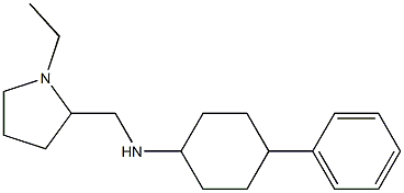 N-[(1-ethylpyrrolidin-2-yl)methyl]-4-phenylcyclohexan-1-amine Struktur