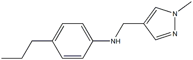 N-[(1-methyl-1H-pyrazol-4-yl)methyl]-4-propylaniline,,结构式