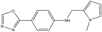 N-[(1-methyl-1H-pyrrol-2-yl)methyl]-4-(1,3,4-oxadiazol-2-yl)aniline,,结构式