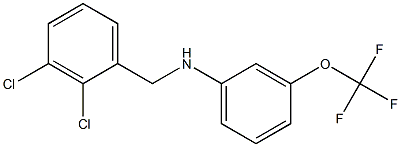 N-[(2,3-dichlorophenyl)methyl]-3-(trifluoromethoxy)aniline Struktur