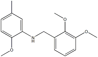 N-[(2,3-dimethoxyphenyl)methyl]-2-methoxy-5-methylaniline Structure