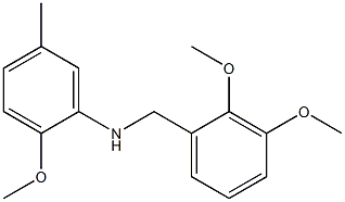 N-[(2,3-dimethoxyphenyl)methyl]-2-methoxy-5-methylaniline Struktur