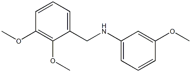 N-[(2,3-dimethoxyphenyl)methyl]-3-methoxyaniline 化学構造式