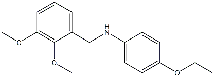 N-[(2,3-dimethoxyphenyl)methyl]-4-ethoxyaniline 化学構造式