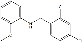 N-[(2,4-dichlorophenyl)methyl]-2-methoxyaniline 化学構造式