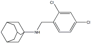 N-[(2,4-dichlorophenyl)methyl]adamantan-1-amine 化学構造式