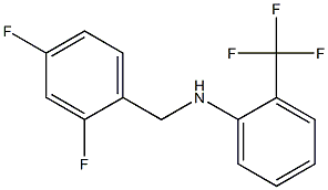 N-[(2,4-difluorophenyl)methyl]-2-(trifluoromethyl)aniline Structure