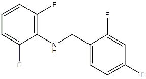 N-[(2,4-difluorophenyl)methyl]-2,6-difluoroaniline Struktur