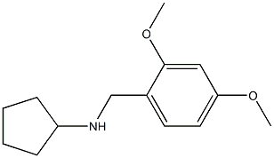 N-[(2,4-dimethoxyphenyl)methyl]cyclopentanamine Structure