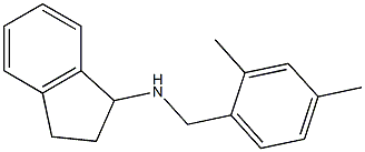 N-[(2,4-dimethylphenyl)methyl]-2,3-dihydro-1H-inden-1-amine Structure