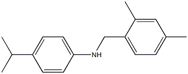 N-[(2,4-dimethylphenyl)methyl]-4-(propan-2-yl)aniline Struktur