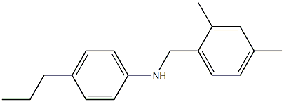 N-[(2,4-dimethylphenyl)methyl]-4-propylaniline Structure