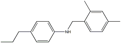 N-[(2,4-dimethylphenyl)methyl]-4-propylaniline,,结构式