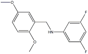 N-[(2,5-dimethoxyphenyl)methyl]-3,5-difluoroaniline Structure