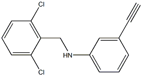 N-[(2,6-dichlorophenyl)methyl]-3-ethynylaniline 结构式
