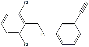 N-[(2,6-dichlorophenyl)methyl]-3-ethynylaniline Structure