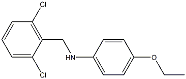 N-[(2,6-dichlorophenyl)methyl]-4-ethoxyaniline 化学構造式