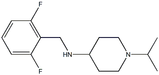 N-[(2,6-difluorophenyl)methyl]-1-(propan-2-yl)piperidin-4-amine,,结构式