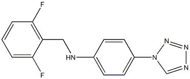 N-[(2,6-difluorophenyl)methyl]-4-(1H-1,2,3,4-tetrazol-1-yl)aniline Structure