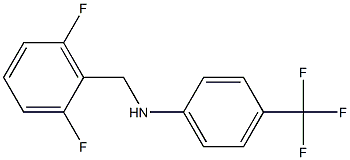 N-[(2,6-difluorophenyl)methyl]-4-(trifluoromethyl)aniline,,结构式