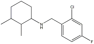 N-[(2-chloro-4-fluorophenyl)methyl]-2,3-dimethylcyclohexan-1-amine Struktur