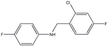 N-[(2-chloro-4-fluorophenyl)methyl]-4-fluoroaniline Structure