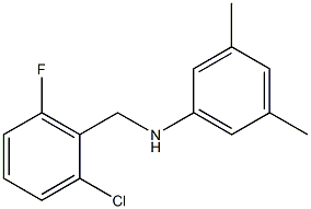 N-[(2-chloro-6-fluorophenyl)methyl]-3,5-dimethylaniline Struktur