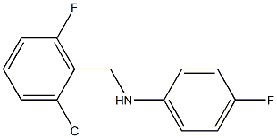 N-[(2-chloro-6-fluorophenyl)methyl]-4-fluoroaniline Structure