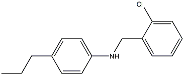 N-[(2-chlorophenyl)methyl]-4-propylaniline Structure