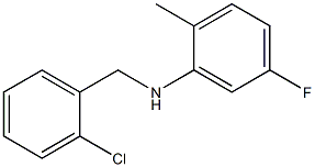 N-[(2-chlorophenyl)methyl]-5-fluoro-2-methylaniline 结构式