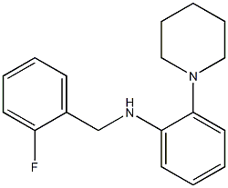 N-[(2-fluorophenyl)methyl]-2-(piperidin-1-yl)aniline 化学構造式