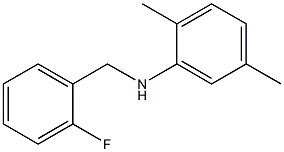 N-[(2-fluorophenyl)methyl]-2,5-dimethylaniline,,结构式