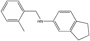 N-[(2-methylphenyl)methyl]-2,3-dihydro-1H-inden-5-amine,,结构式