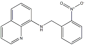 N-[(2-nitrophenyl)methyl]quinolin-8-amine 化学構造式