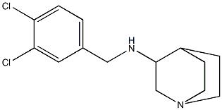 N-[(3,4-dichlorophenyl)methyl]-1-azabicyclo[2.2.2]octan-3-amine 结构式