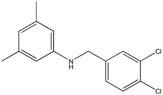N-[(3,4-dichlorophenyl)methyl]-3,5-dimethylaniline 结构式