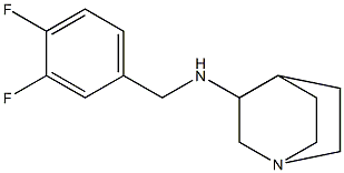 N-[(3,4-difluorophenyl)methyl]-1-azabicyclo[2.2.2]octan-3-amine Struktur