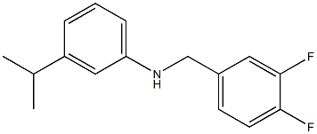 N-[(3,4-difluorophenyl)methyl]-3-(propan-2-yl)aniline Struktur