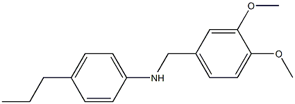 N-[(3,4-dimethoxyphenyl)methyl]-4-propylaniline