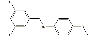 N-[(3,5-dimethoxyphenyl)methyl]-4-ethoxyaniline 化学構造式