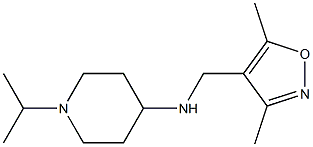 N-[(3,5-dimethyl-1,2-oxazol-4-yl)methyl]-1-(propan-2-yl)piperidin-4-amine 结构式