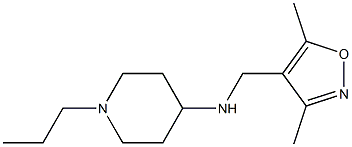 N-[(3,5-dimethyl-1,2-oxazol-4-yl)methyl]-1-propylpiperidin-4-amine Structure