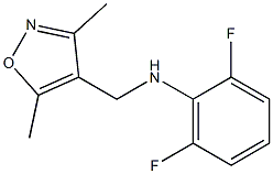 N-[(3,5-dimethyl-1,2-oxazol-4-yl)methyl]-2,6-difluoroaniline Structure