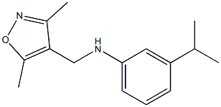 N-[(3,5-dimethyl-1,2-oxazol-4-yl)methyl]-3-(propan-2-yl)aniline Structure