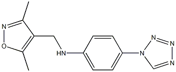 N-[(3,5-dimethyl-1,2-oxazol-4-yl)methyl]-4-(1H-1,2,3,4-tetrazol-1-yl)aniline Structure